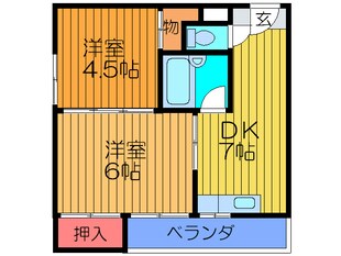 尾内ハイツの物件間取画像